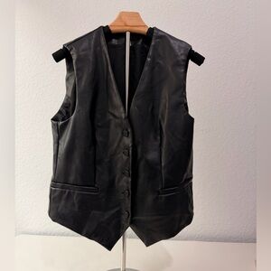 Modern Chic Faux Leather Vest